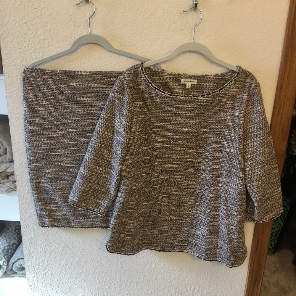 Top and skirt set.  Max studio Size Large